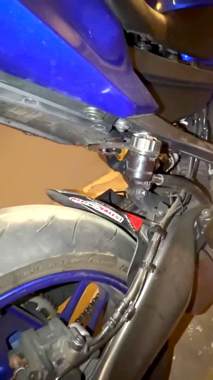 2024 MT-09 rear brake reservoir relocated and mounted with the Bracket Tree